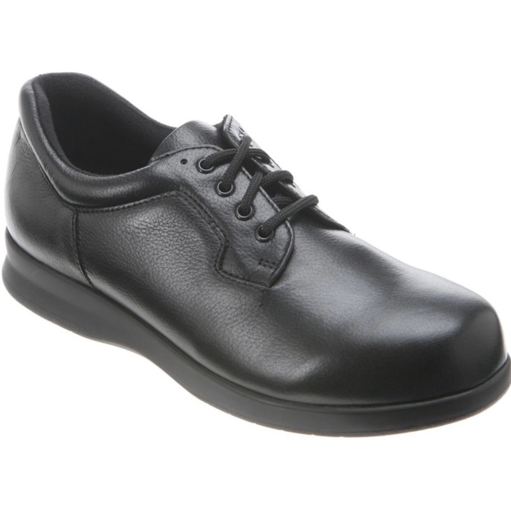 DREW Zip 11 Leather walking/work shoe-Extra Wide width. Elastic laces